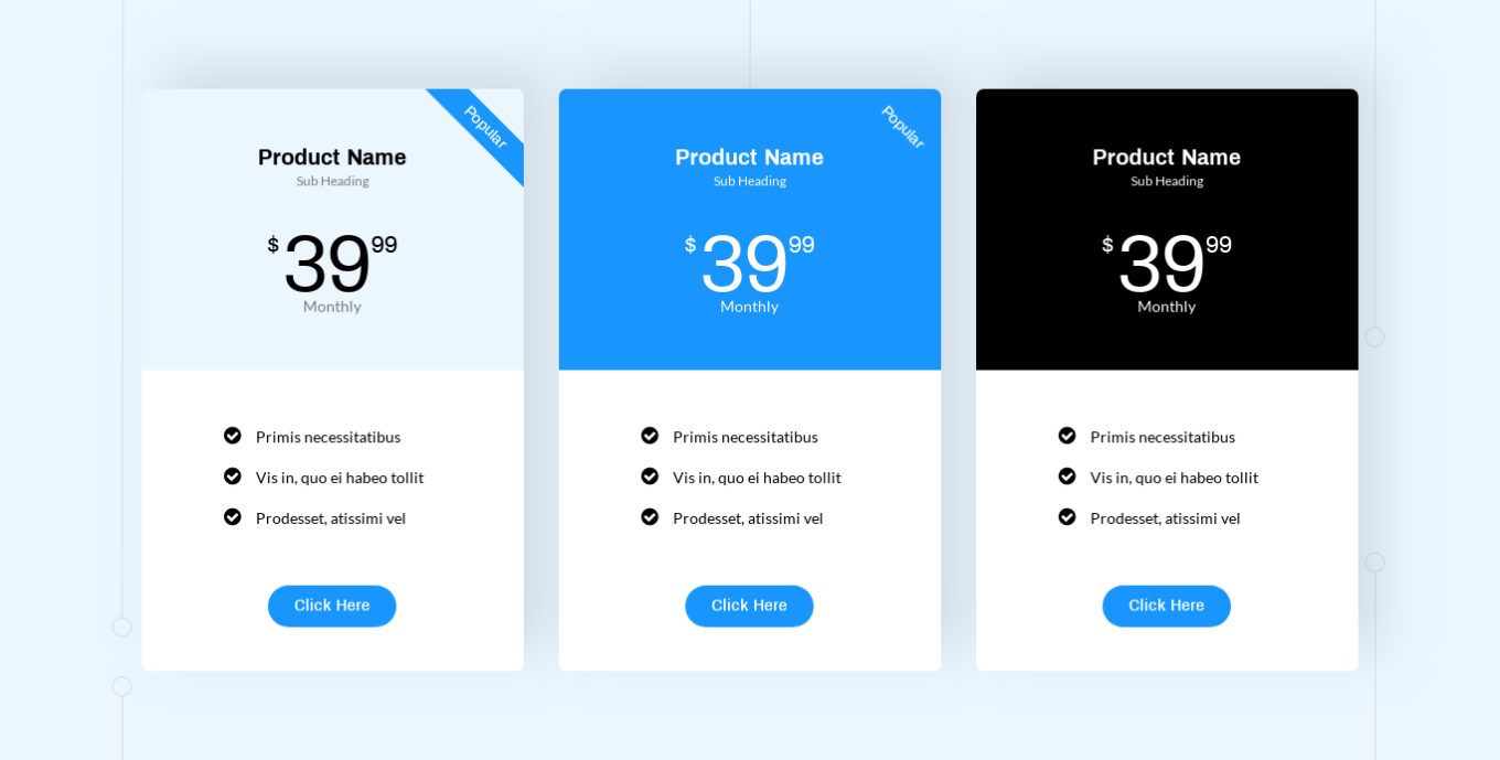 Pricing Table 10